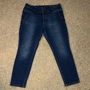 d.jeans dark blue jeans size 14P for women